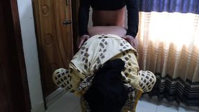 Sabita Bhabhi's Fat Ass Was Freed by Her Stepfather-in-law When He Was Cleaning It.