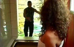 Tiny small tits shemale gets stuffed