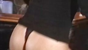 Dyke Summer Cummings takes a hard pounding from a plastic manhood