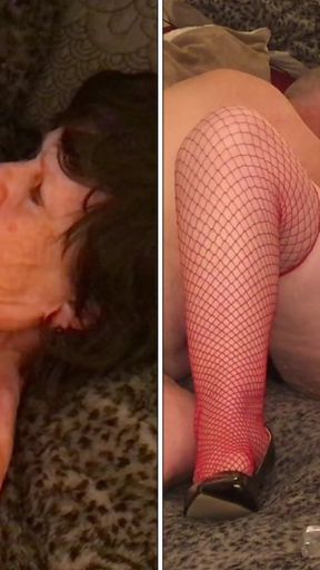 Granny Bijou’s Bwc & BBC Dildo Fucks