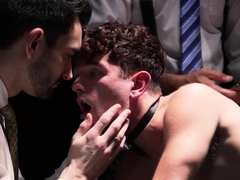 Adam Snow and Jack Aries spitroasting Canyon Cole