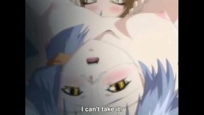 Hot anime girl compilation in lesbian squirting action