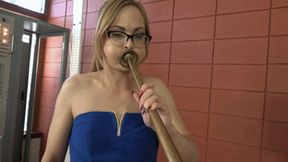 Jenny Tries Out the Tibetan Horns (MP4 - 720p)