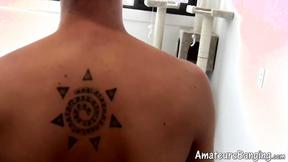 ”Sexy amateur masturbating his rock hard prick with fleshlight”