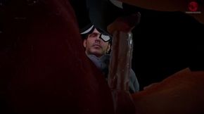 Training Archives Club TA Destroys Big Dick in Rough Gay Blowjob