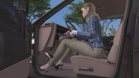 1986 Buick Century Cranking Template: Flavia in Slingback Stiletto Pumps 1080p
