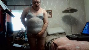 WIENER GIRL - full girdle masturbating cum