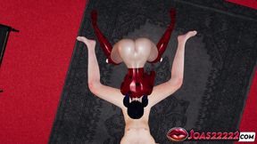 Ladybug in Wet 3D Hentai Frenulum Licking for Big Dick Fetish, Intense Titfuck