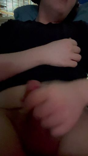 young chub teen (18) edging cock 1