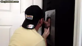 Mature DILF bentover after giving gloryhole blowjob