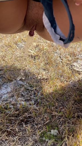 Must-see moment from "A compilation of public pissing and creampies in nature! Road trip! POV!"