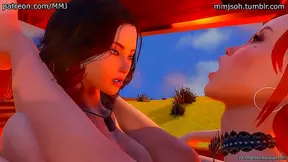 X Kat Rebel Get Steamy with Wheel-Spanking Fun in 3D Hentai Ride