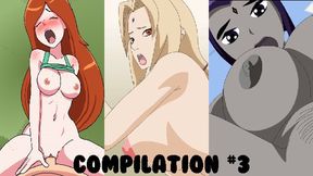 Dirty Sakura Tsunade's Wet Lustful Threesome Adventures with Raven, Wendy & Momo, Now!