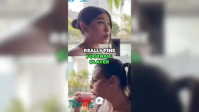 Her girlfriend praised her man's jawline and chiseled chest with wild excitement