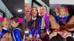 lesbian powers has groovy cosplay hookup with hot asians-ndt056