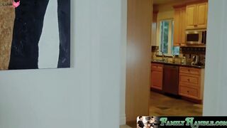 Step-Daughter's Messy Facial Ride on Stepfather's Big Dick