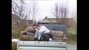Horny MILF Had Sex on Top of the Truck While It Was Running
