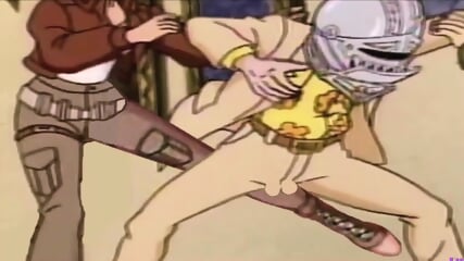 Carmen SanDiego REDHEAD BALLBUSTING OLDMAN anime kick in the balls from behind