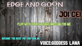 Audio Only - Edge and Goon and Cum Piggie Style JOI CEI