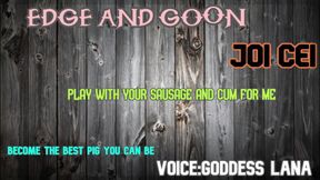 Audio Only - Edge and Goon and Cum Piggie Style JOI CEI