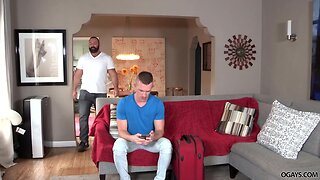 Brad Kalvo: Hairy Bear Landlord Gives Tenant Intense Assfuck and Blowjob