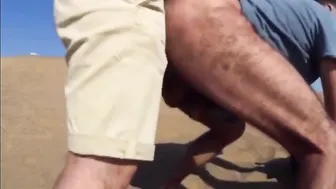 Cruising a Hairy Stranger Bareback on a Sandy Dune