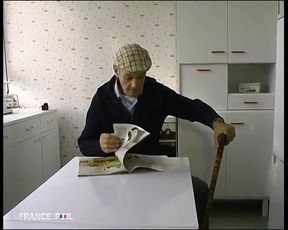 Grandpa Secretly Gets It When He Watches a Young Couple Having Sex.