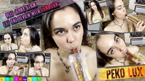 Eating a Big Jerky and Review with Peko Lux - WMV (HD 1080p)