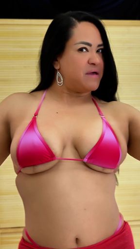 Memorable moment from &quot;Latina MILF Big Tits Bikini Try On Haul&quot;