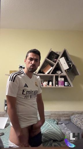 Powerful moment from &quot;Hot soccer guy jerks off and busts a thick load&quot;