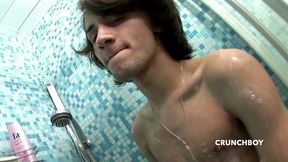 918 strraith boy fucked by xxl dildo under the shower hot