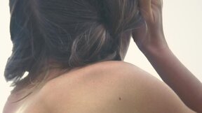 Sensual beauty enjoys seducing slowly