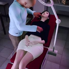 3D Hot Asian Wife Cheating with Her Doctor