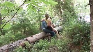 Hitchhiker fucked in the woods