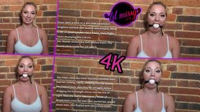 Gagged Story Time 1 Ball Gag 4K