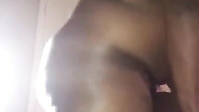 Black man is probed with a big black cock and creampied