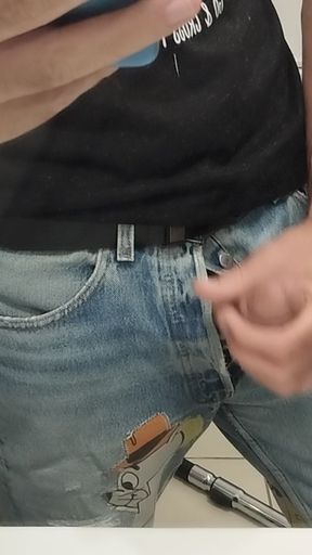 Fetich jeans Levi's masturbation