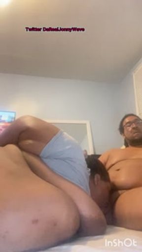 Mz B slobbin on sum dick before bed 1