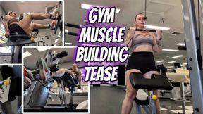 Gym Muscle Building Tease