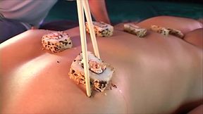 Nyotaimori - Petite Asian MILF Becomes A Human Sushi