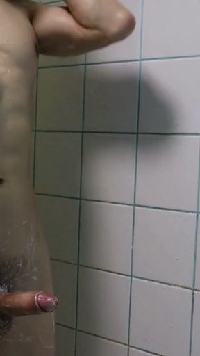 passionate muscle stud takes a shower after work and gets carried away with his beautiful cock under the streams of&hellip;   Clip 1