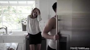 Stepson's Wild Night: Caught with His Date, Stepmom Joins the Fun!