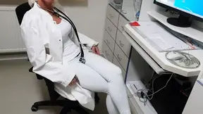 Doctor seduces her in his study