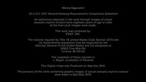 Monica Sage: Begging for phone sex