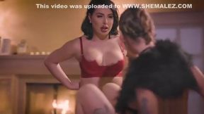Hot latina shemale hardcore fucks sexy big tits female