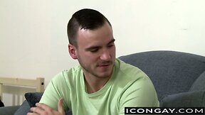 James bangs Aaron tight ass after hot bj