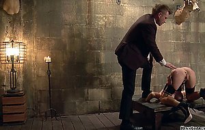 Big cock gimp anal bangs tied MILF