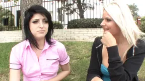 Lesbian lovers get wild in steamy action
