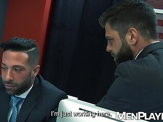 Office coworkers Hector de Silva and Sebastian Reiss raw breed