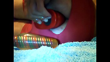 ANAL TRAINING 2 with final red dildo